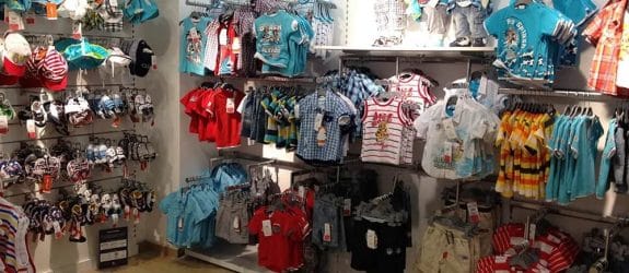Dymond Shopfittings Wall Display System childrens fashion